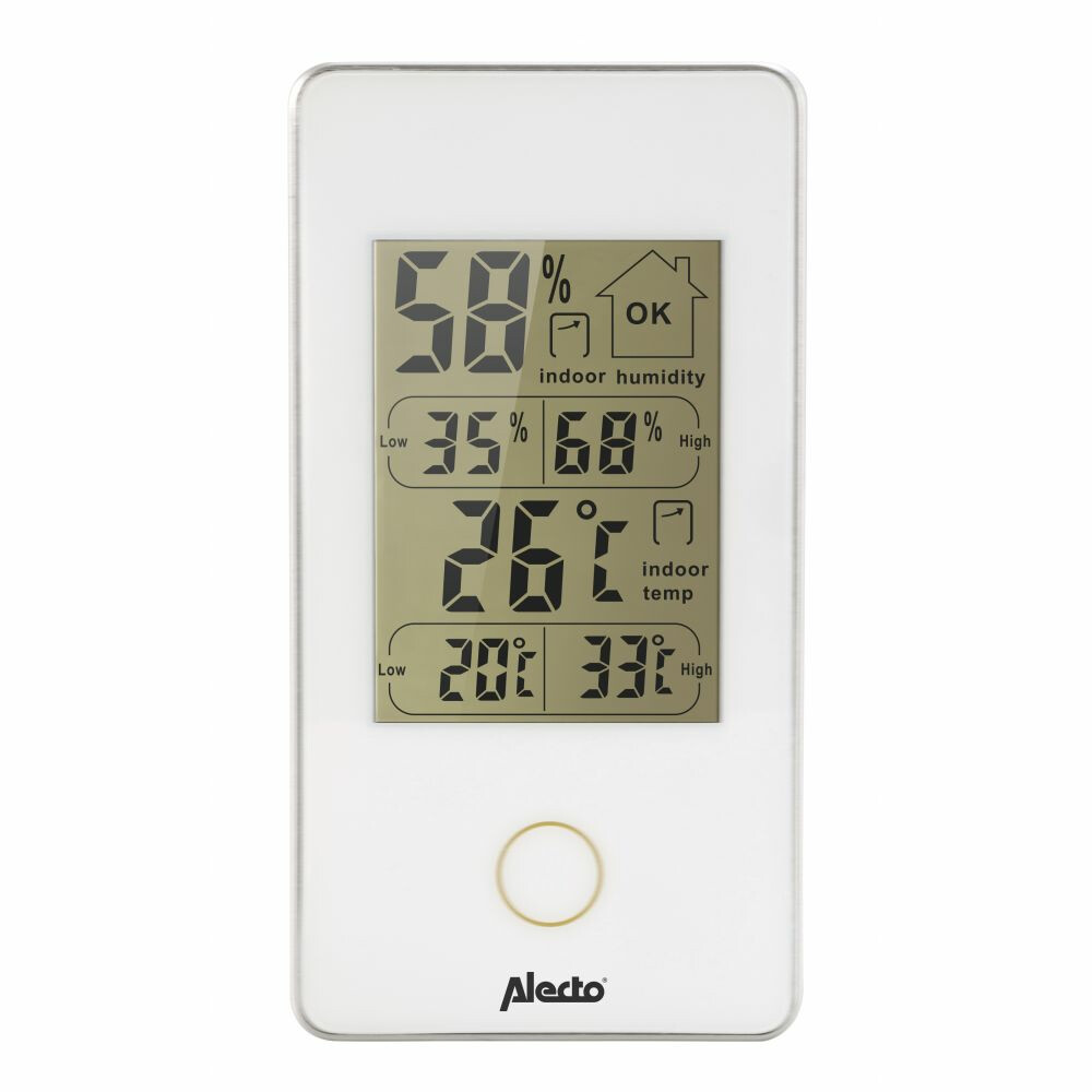 Clancy dwaas Cusco Alecto Digitale Binnenthermometer & Hydrometer WS-75 | Plein.nl