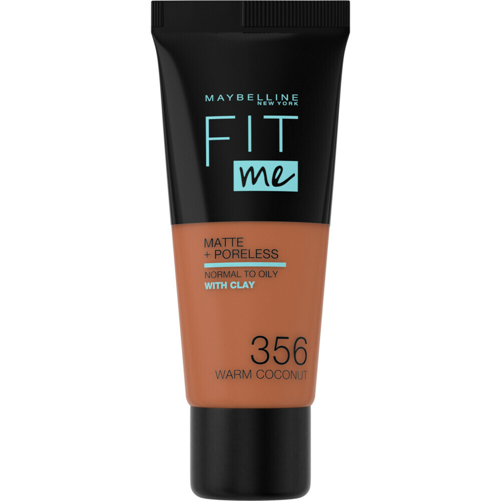 Fit Me! Matte + Poreless liquid foundation 356 Warm Coconut