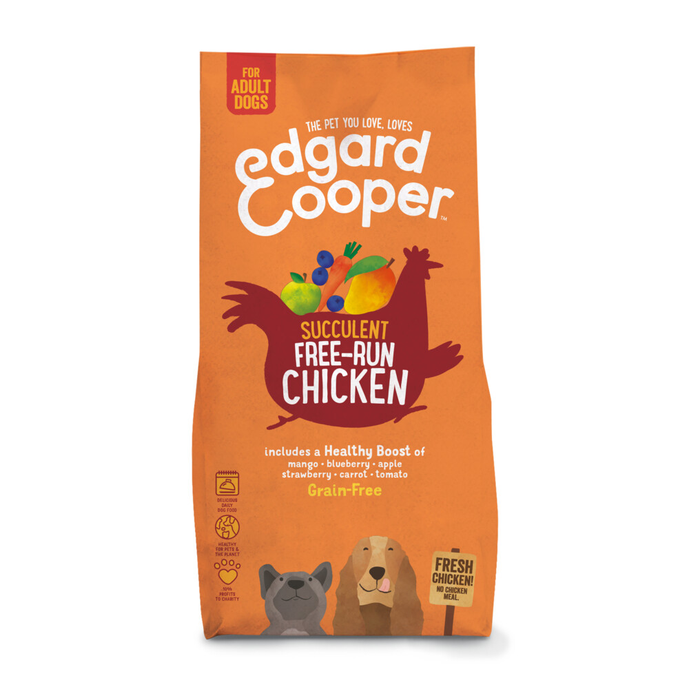 2x Edgard&Cooper Hondenvoer Scharrelkip 12 kg