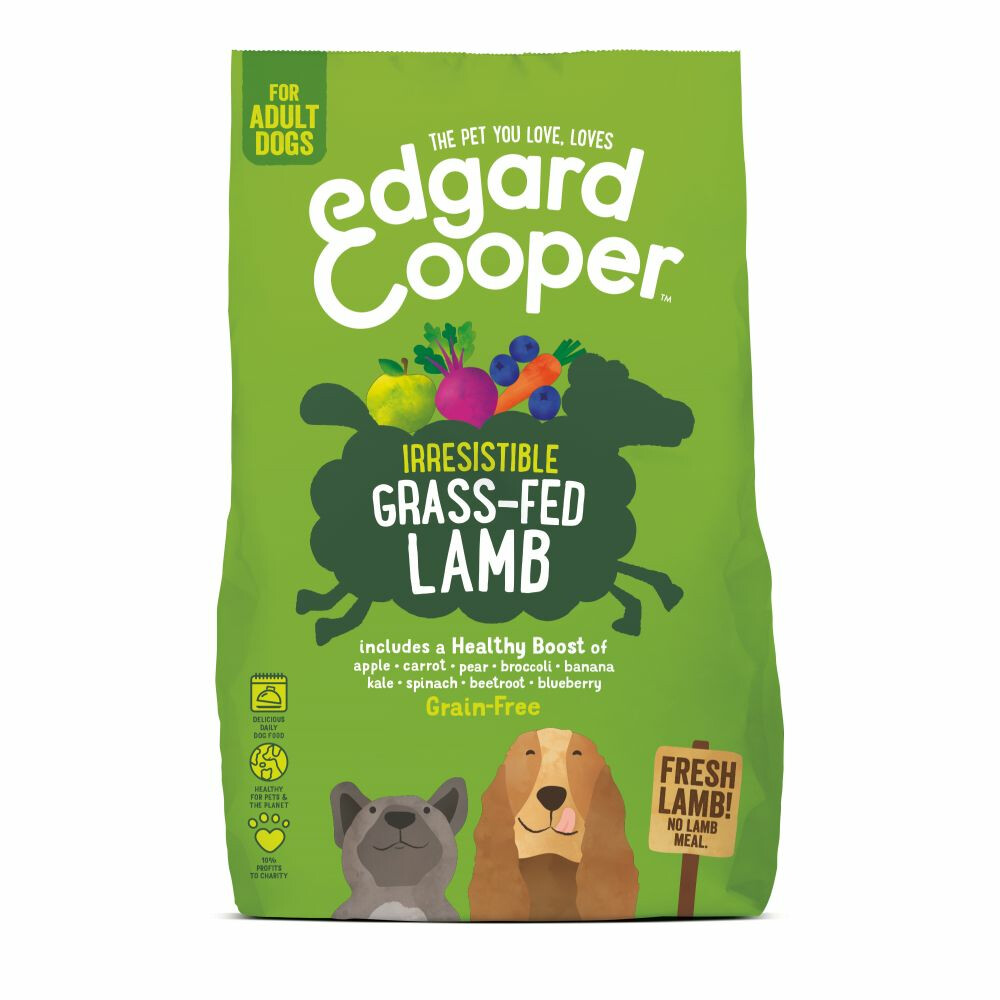 6x Edgard&Cooper Hondenvoer Graslam 700 gr