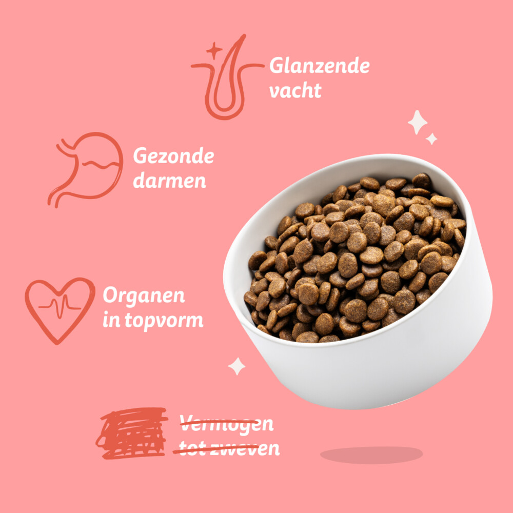 Edgard & Cooper 2x7kg Puppy Eend en Kip Hondenvoer - hondenbrokken