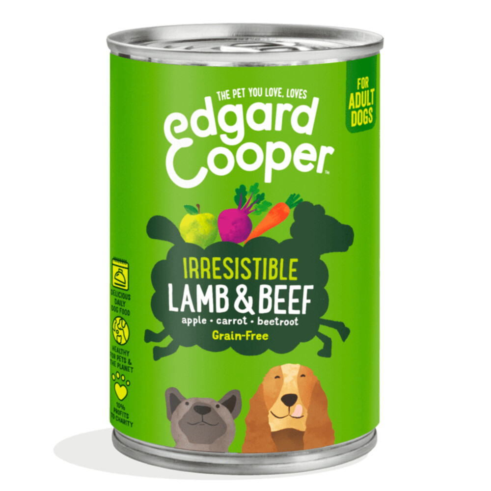Edgard&Cooper Vers Vlees Lam en Rund 400 gr