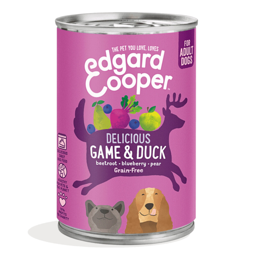 Edgard & Cooper Adult Wild & Eend 6 x 400 g blikken