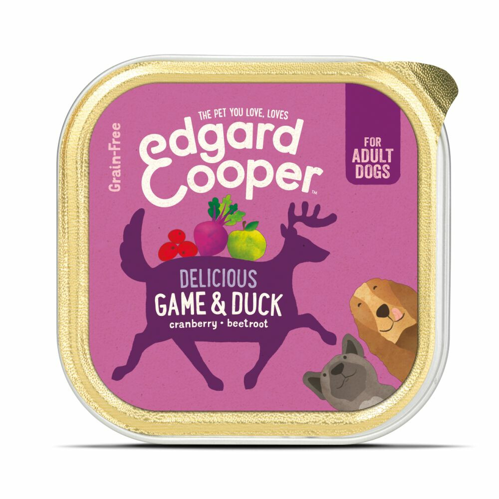 Edgard & Cooper Adult Wild & Eend 11 x 150 g kuipjes