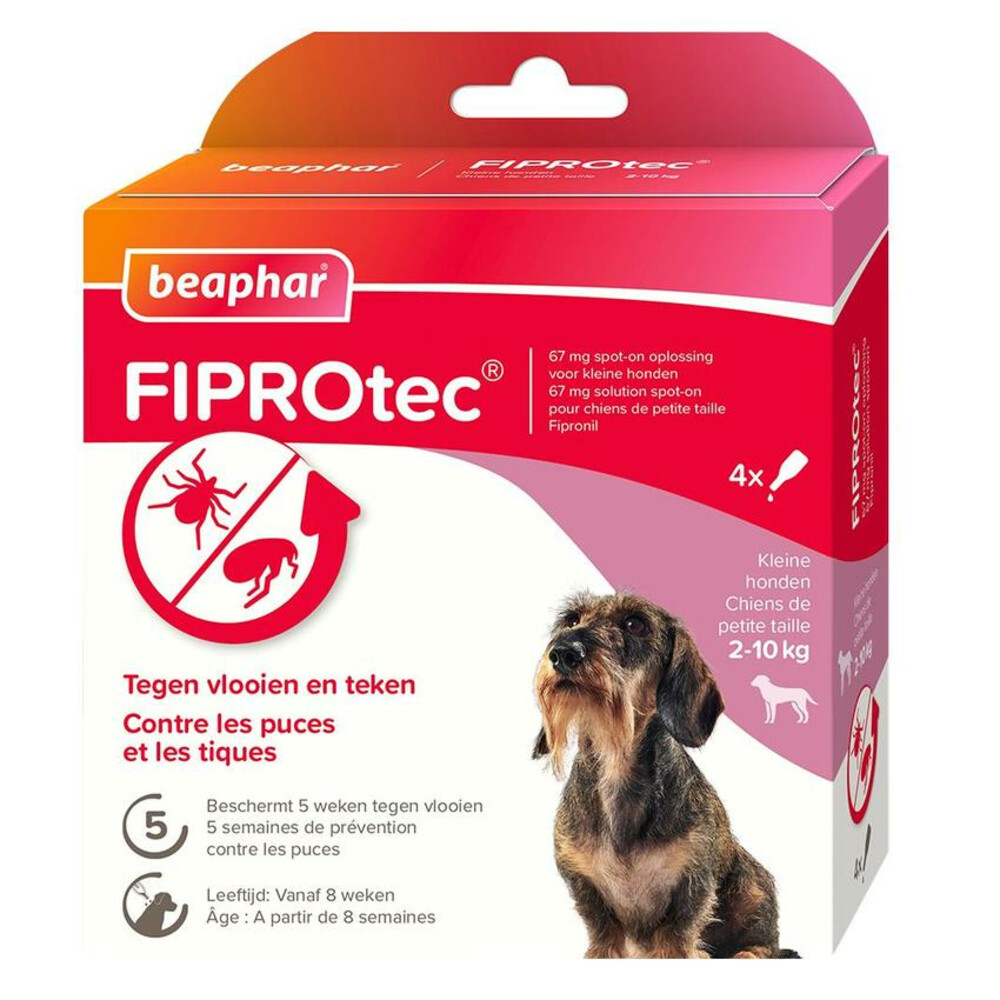 Beaphar FiproTec Spot-On Hond 2 10 kg 3 + 1 pipetten