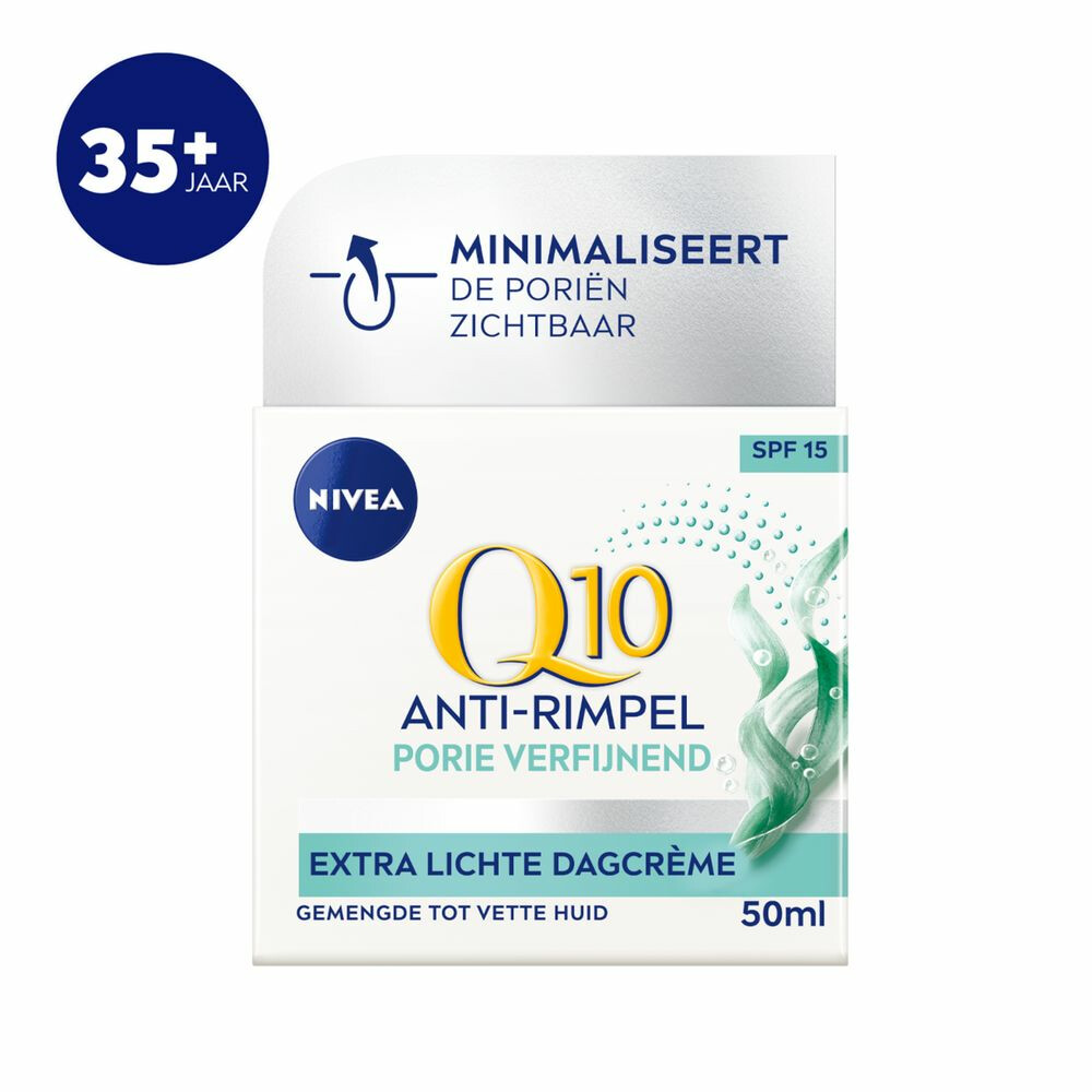 6x Nivea Anti-Rimpel Dagcreme Q10 Lichte Textuur 50 ml