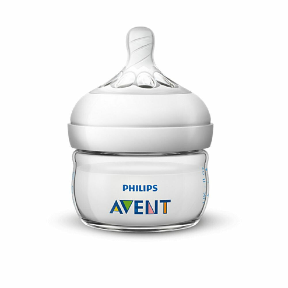 smokkel Einde been Philips Avent Voedingsfles Natural 1m+ Transparant (SCF039/17) 60 ml |  Plein.nl