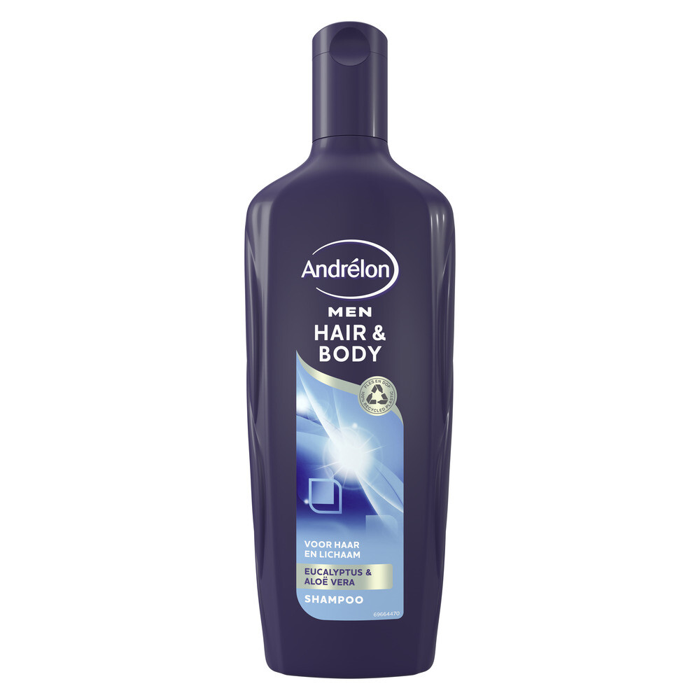 3x Andrelon Shampoo Hair&Body For Men 300 ml