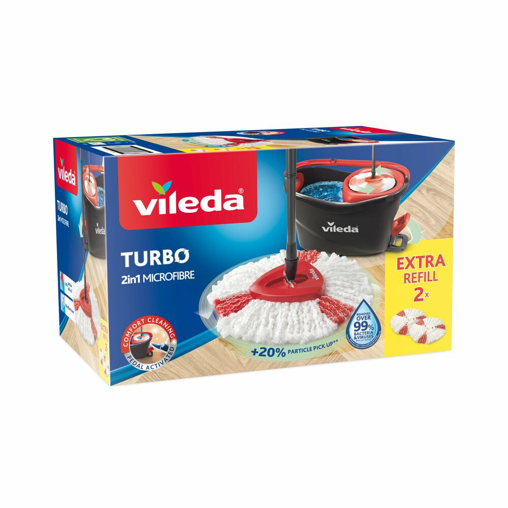 Vileda Turbo met 2 Navullingen | Plein.nl
