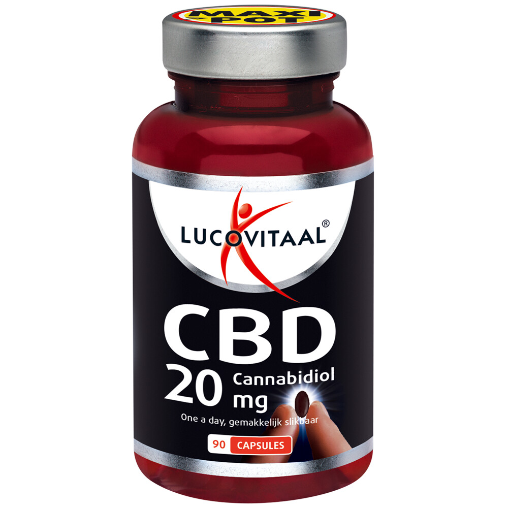 2+2 gratis: Lucovitaal CBD Cannabidiol 20 mg 90 capsules