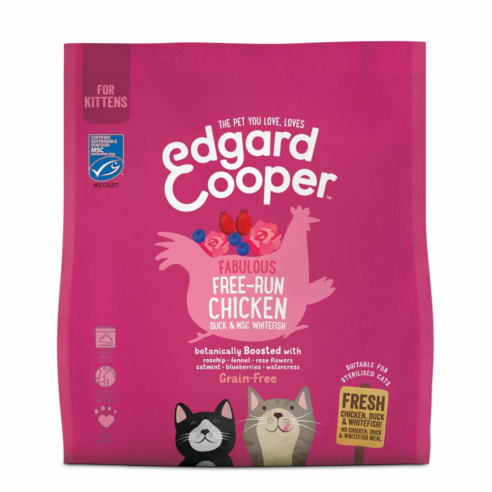 Edgard & Cooper Kitten Kip, Eend & Witvis 1,75 g