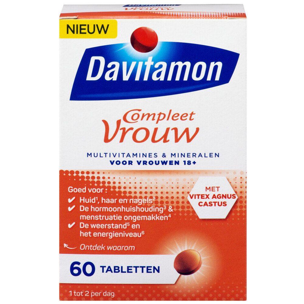4x Davitamon Compleet Vrouw 60 capsules