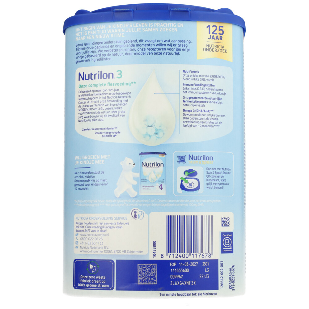 Nutrilon Opvolgmelk 3 800 gr, foto 6