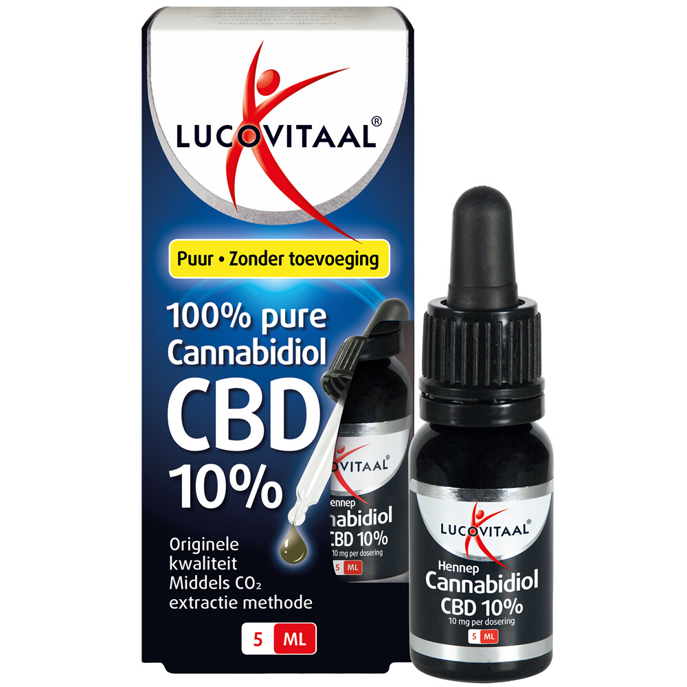 Lucovitaal CBD Olie Cannabidiol Olie 10 5 ml Plein.nl