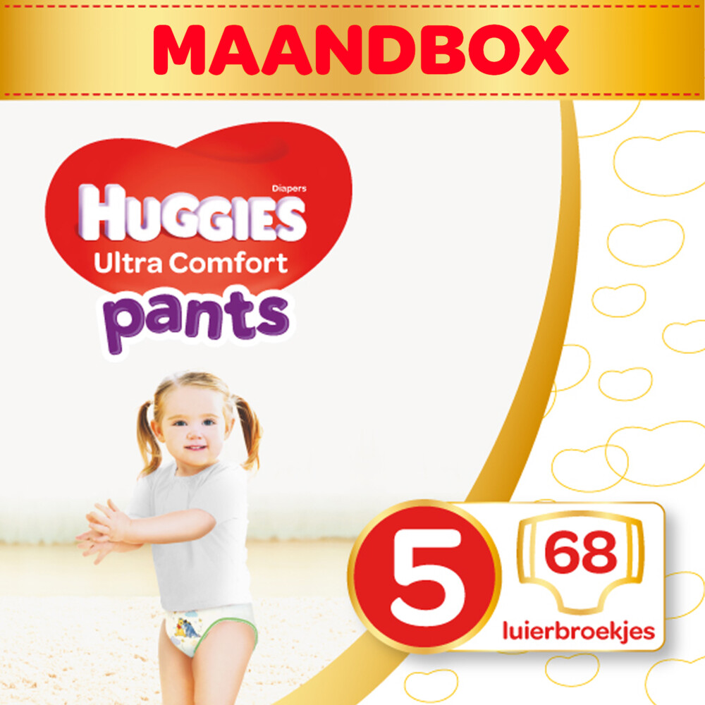 Veeg Blijkbaar tweeling Huggies Ultra Comfort Luierbroekjes Maat 5 (12 - 17 kg) 68 stuks | Plein.nl