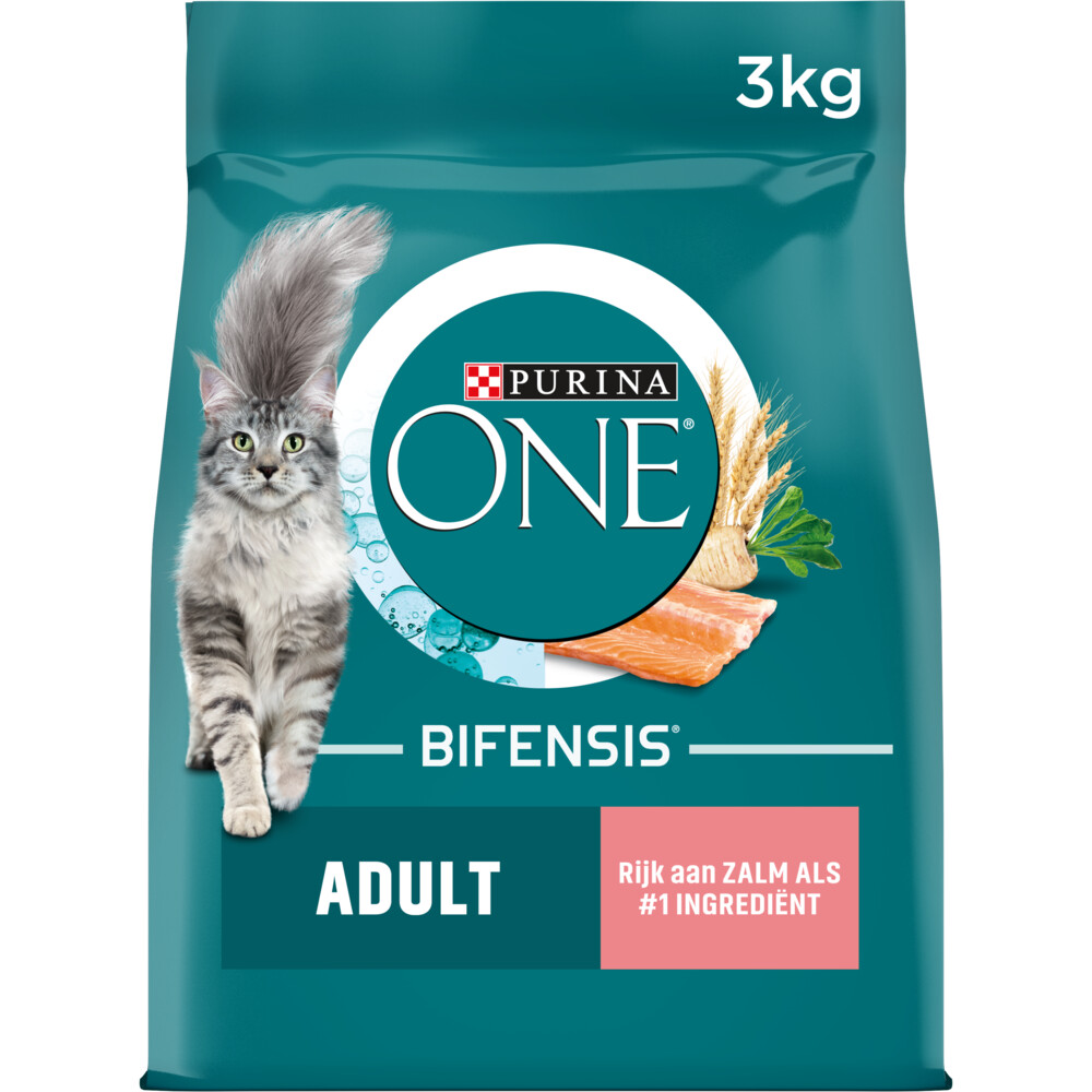 Purina One Adult Kattenvoer 3 kg zalm & granen