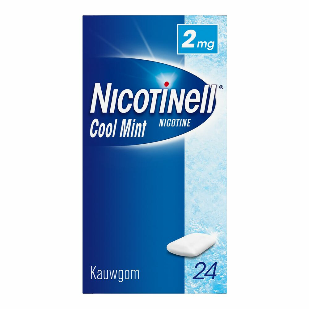 Nicotinell Kauwgom Cool Mint 2 mg 24 stuks