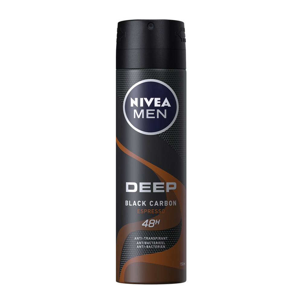 3x Nivea Deep Espresso Anti Transpirant Spray 150 ml