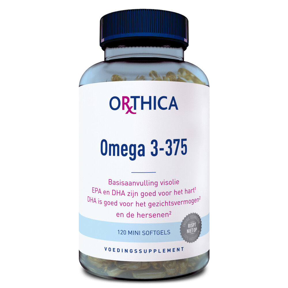 zone kampioen gelijkheid Orthica Omega 3-375 120 softgel capsules | Plein.nl