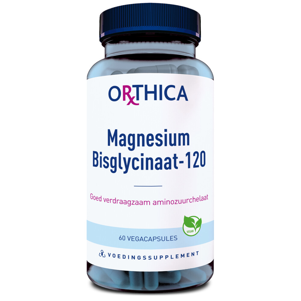 Snel deur afbreken Orthica Magnesium Bisglycinaat-120 60 capsules | Plein.nl