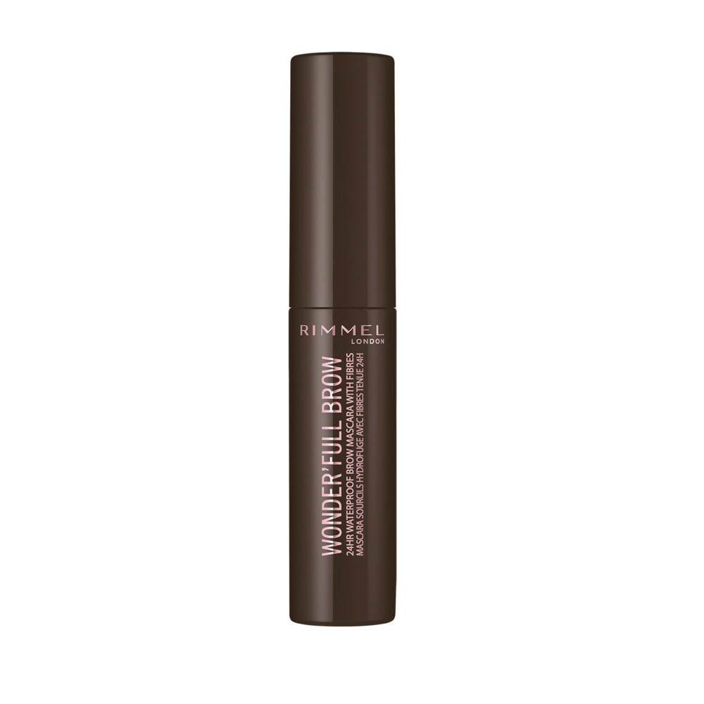 1+1 gratis: Rimmel Wonderfull 24 Hour Wenkbrauw Mascara 003 Dark brown