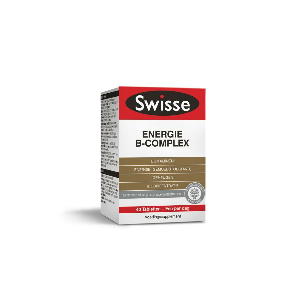 3x Swisse Voedingssupplement Energie B-Complex 40 Tabletten | Plein.nl