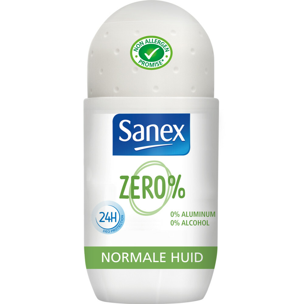 3x Sanex Deoroller Zero% Normal Skin 50 ml