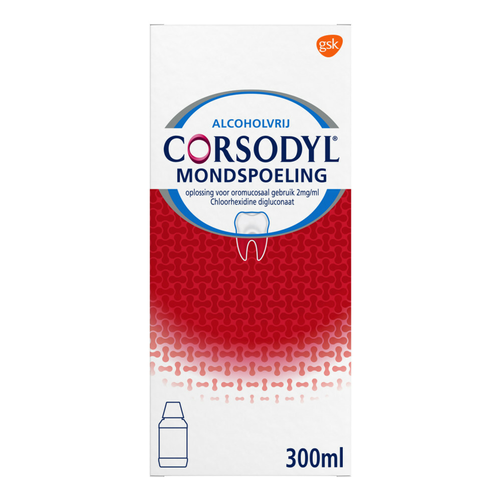 Dan Verbeteren merknaam Corsodyl Mondspoeling 300 ml | Plein.nl