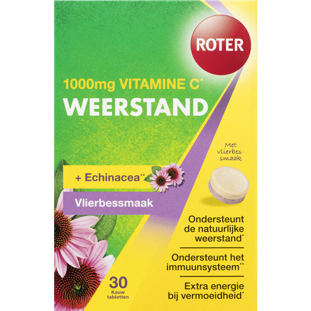 Alfabet vloeistof paddestoel Roter Vitamine C 1000 mg Weerstand 30 tabletten | Plein.nl