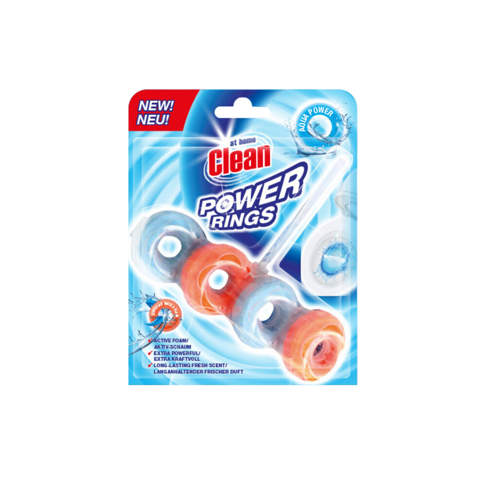 2x At Home Toiletblok Power Rings Aqua Power 40 gr