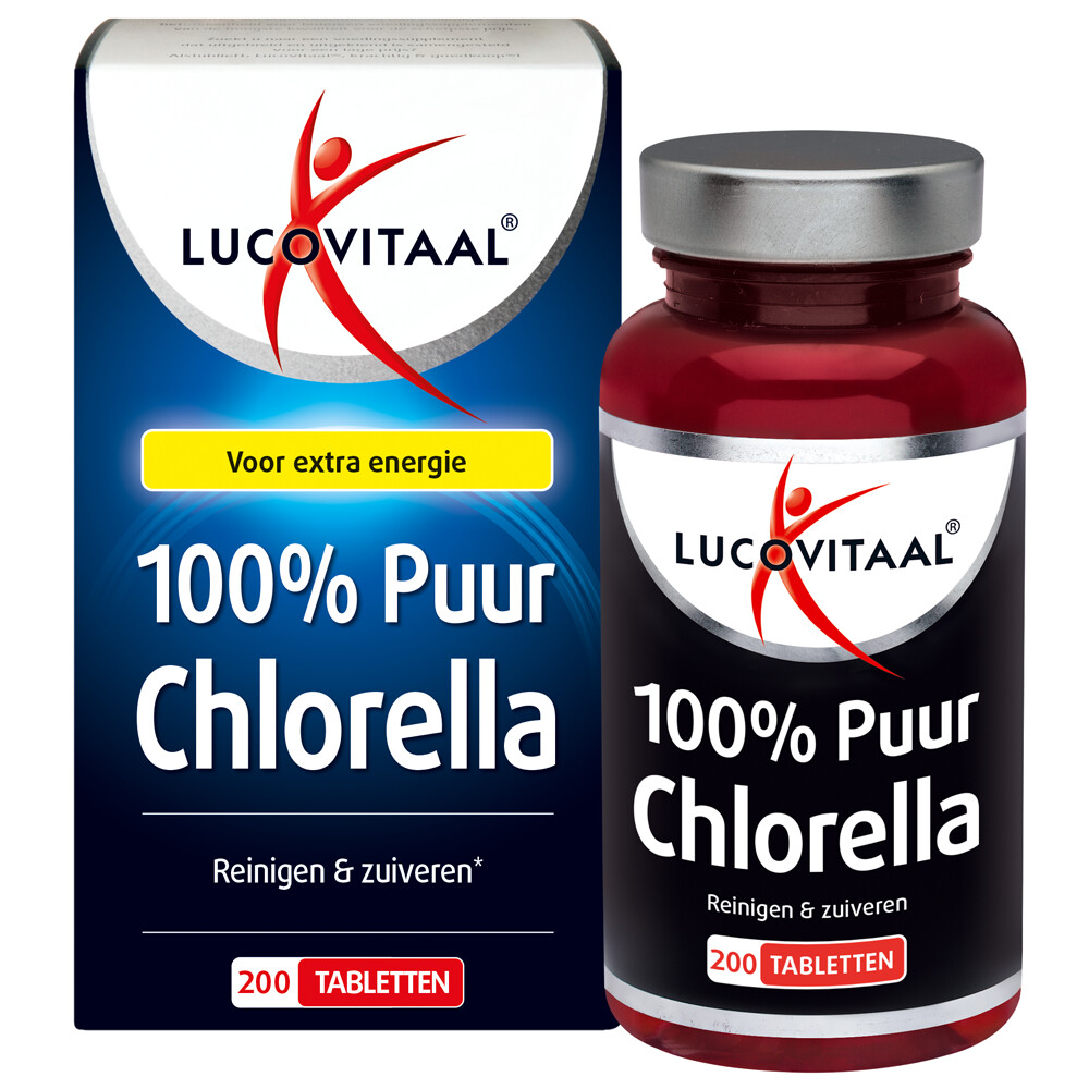 Lucovitaal Chlorella Puur 200 tabletten Plein.nl