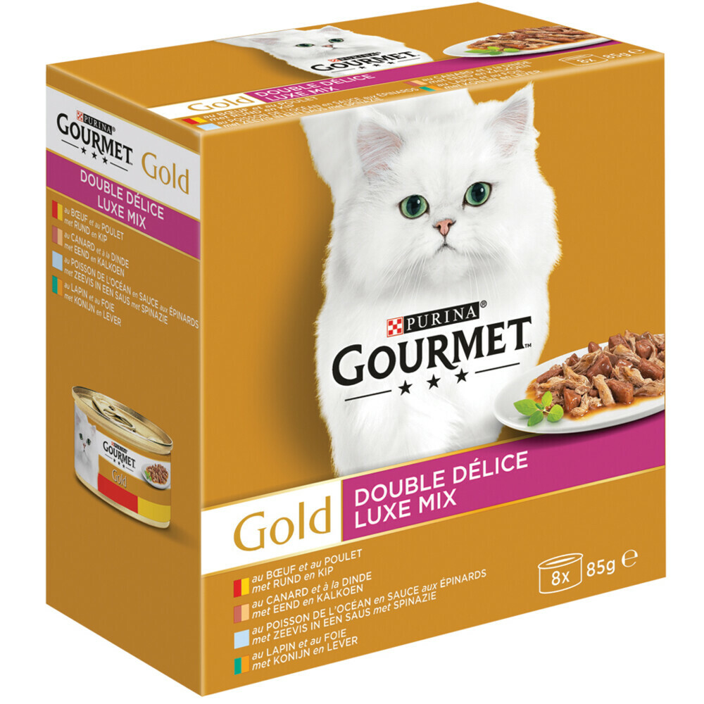 Gourmet Gold mousse 8x85 gram luxe mix