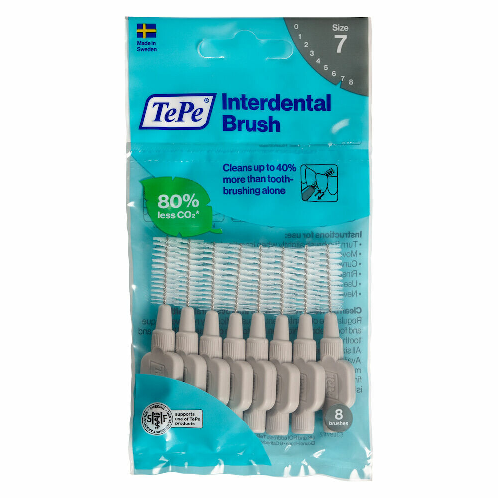 10x TePe Interdentale Ragers Original 1,3 mm Grijs 8 stuks