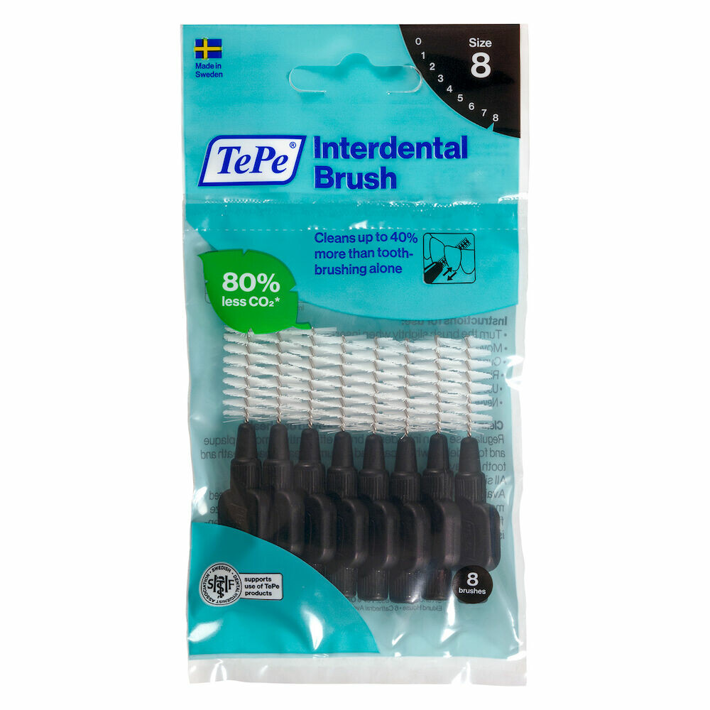 10x TePe Interdentale Ragers Original 1,5 mm Zwart 8 stuks