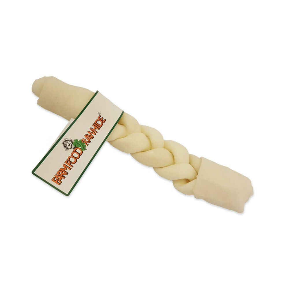 Farm Food Rawhide Dental Braided Stick Rund Medium Hondenvoer