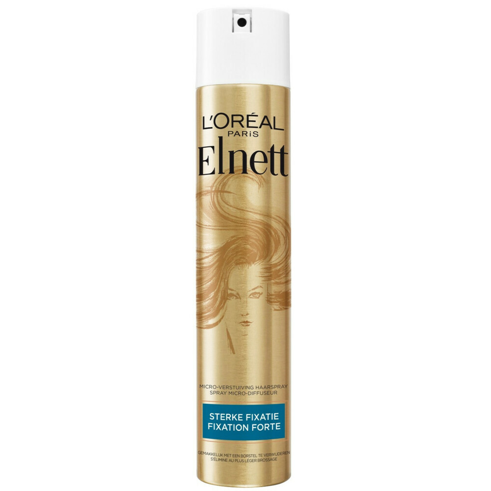 6x L'Oréal Elnett Satin Sterke Fixatie Haarspray 400 ml