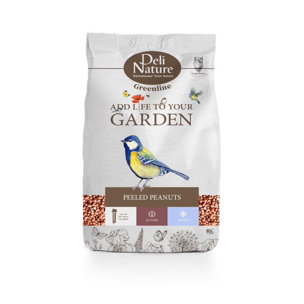 10x Deli Nature Greenline Peeled Peanuts 850 gr