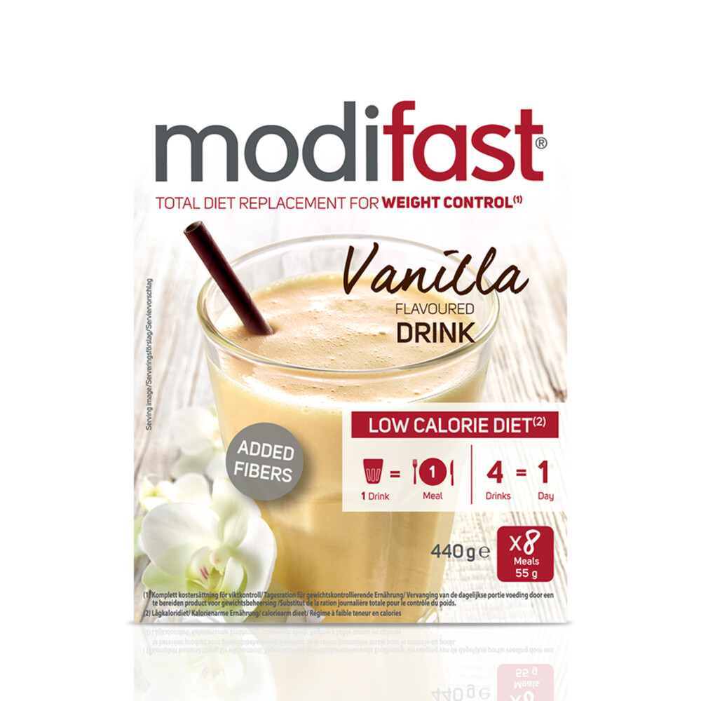 8x Modifast Intensive Milkshake Vanille 8 x 55 gr