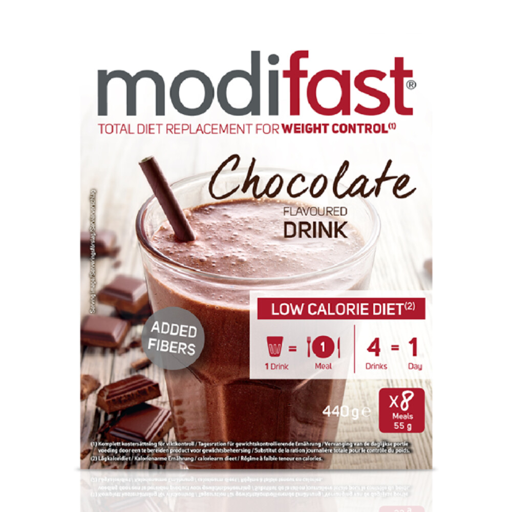 Modifast Milkshake chocolade 8 stuks 440 Gram