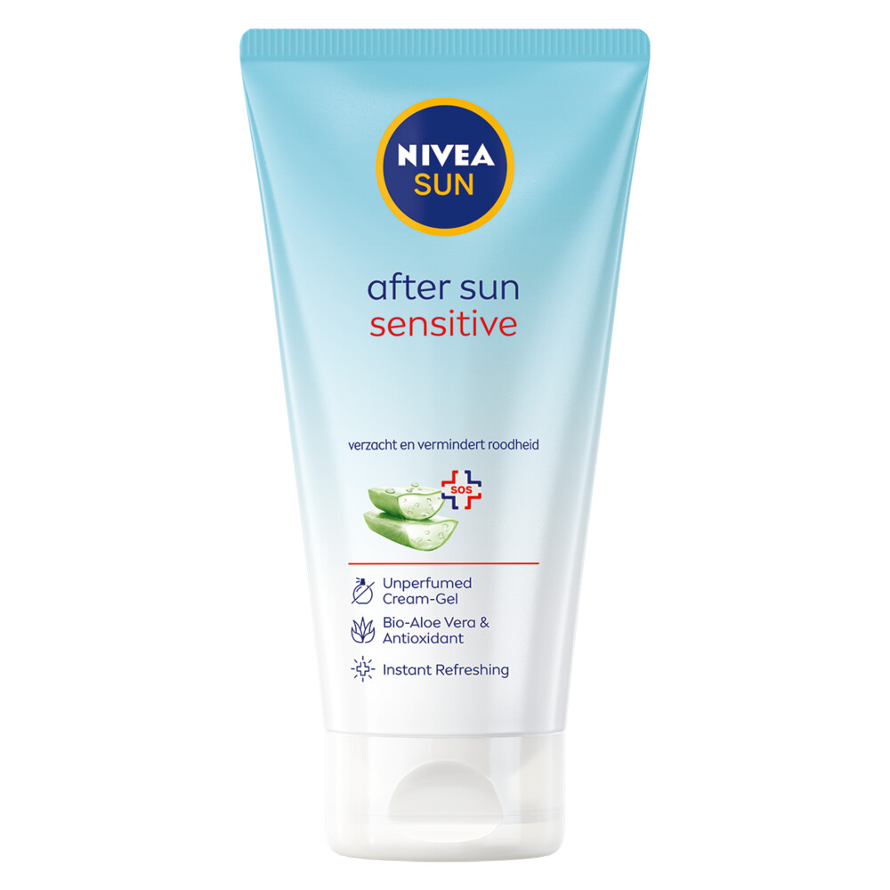 3x Nivea Sun Aftersun Sensitive Cream Gel 200 ml