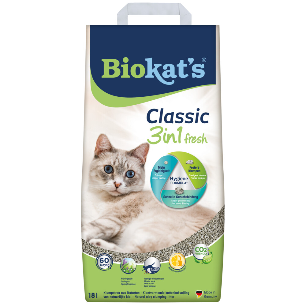Biokat's Classic Fresh 3 In 1 Kattenbakvulling 18 l