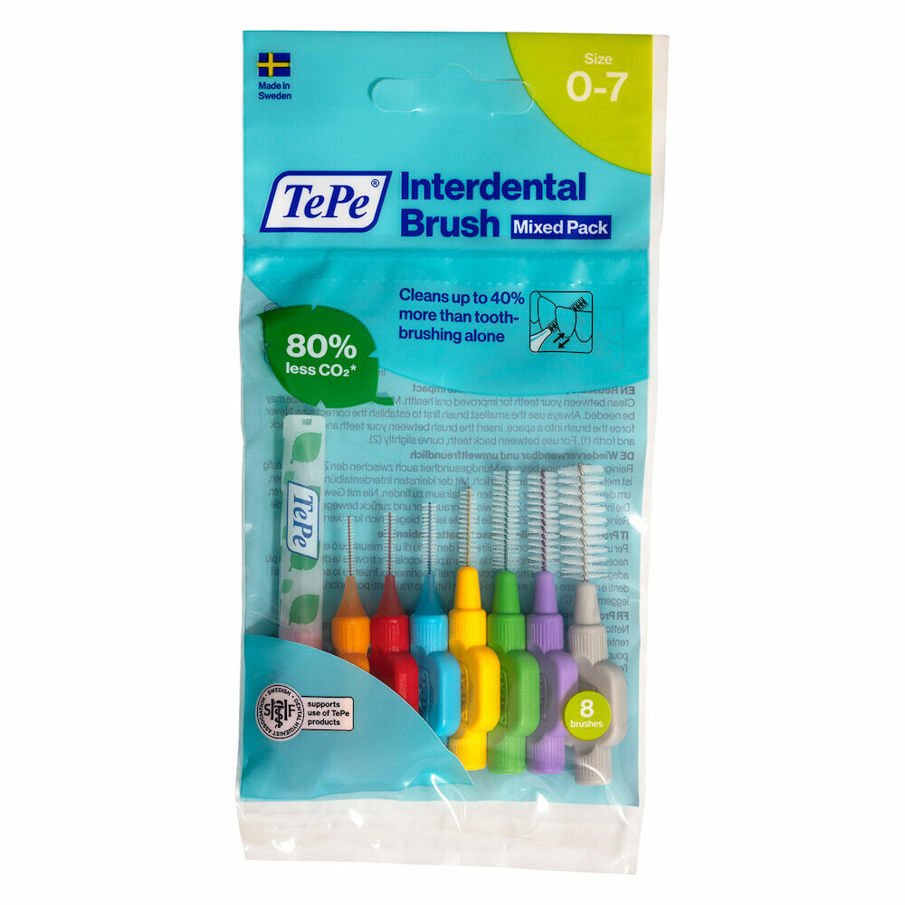 6x TePe Interdentale Ragers Original Gemengd 8 stuks