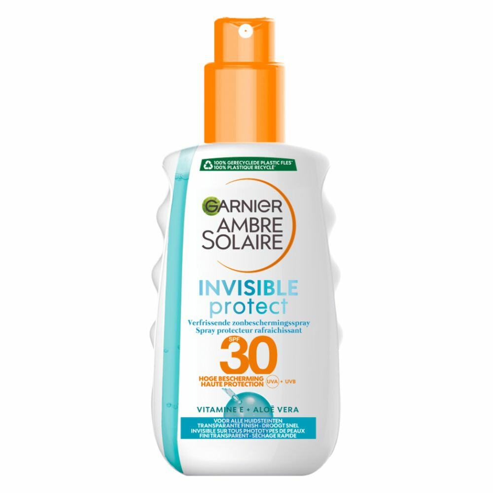 Garnier Ambre Solaire Clear Protect Refresh Transparante Zonbeschermingsspray SPF30 200 ml