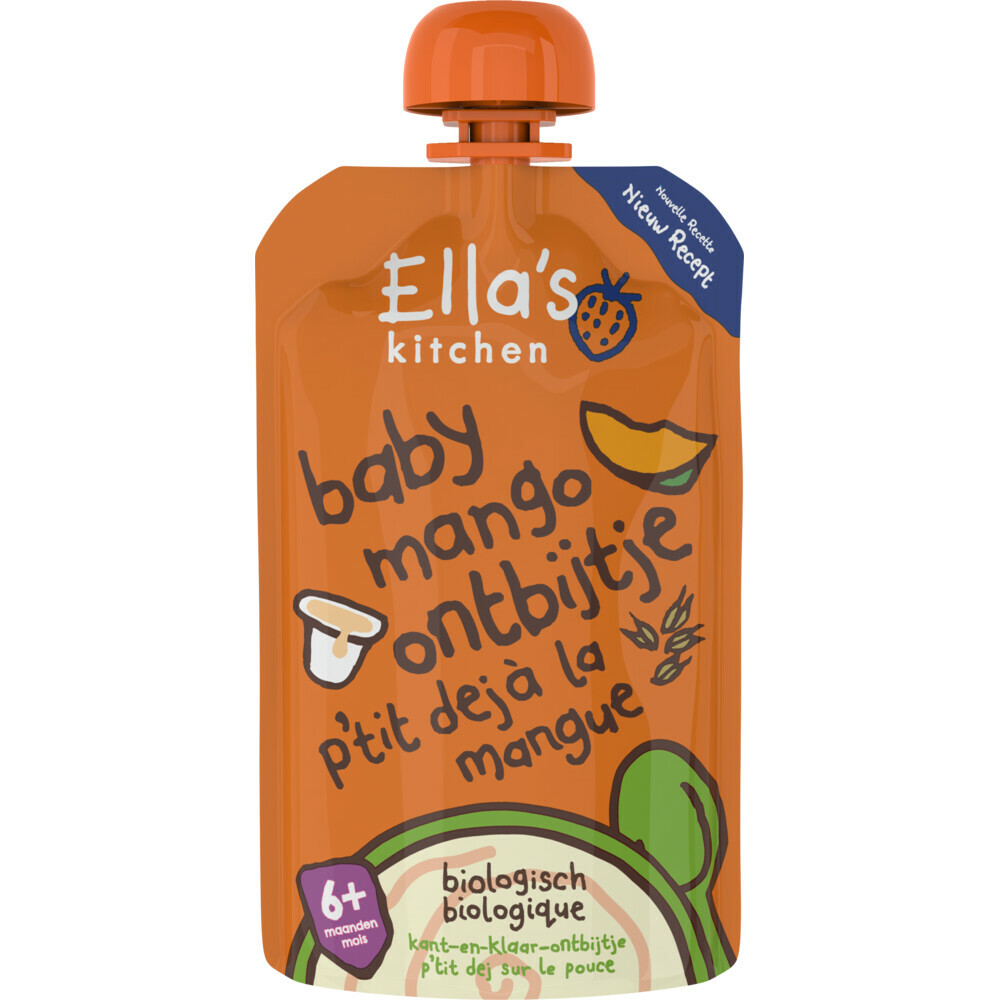 Ella's Kitchen 6mnd Mango Ontbijtje (1 Knijpzakje van 100 gr)