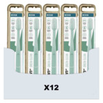 12x Jordan Green Clean Tandenborstel Medium