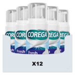 12x Corega Kunstgebitreiniger Fresh Cleanse Mousse - 66.68 euro