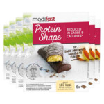 Plein <b>6x</b> Modifast Protein Shape Reep Pure & Witte Chocolade aanbieding