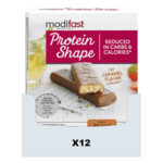 12x Modifast Protein Shape Reep Chocolade-Karamel - 78.99 euro