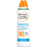 6x Garnier Ambre Solaire Sensitive Expert+ Zonnespray SPF50+  200ml