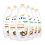 6x Dove Douchecréme Purely Pampering Sheabutter & Vanille